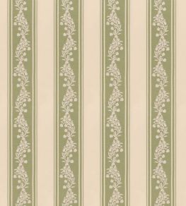 Aldbury Stripe Fabric by GP & J Baker Green Aldbury Stripe Fabric by GP & J Baker Green