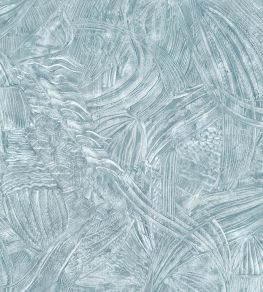 Aletheia Metallic Wallpaper by Jannelli&Volpi Blue Aletheia Metallic Wallpaper by Jannelli&Volpi Blue