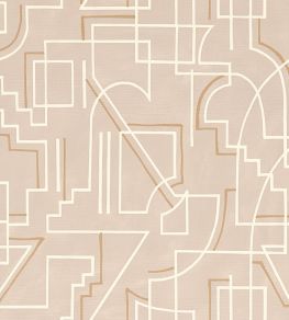 Alexander Wallpaper by Casamance Sable Alexander Wallpaper by Casamance Sable