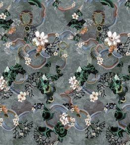 Algae Bloom Wallpaper by Christian Lacroix Graphite Algae Bloom Wallpaper by Christian Lacroix Graphite