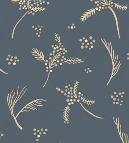 Algaida Wallpaper by Tres Tintas Azul oscuro Algaida Wallpaper by Tres Tintas Azul oscuro