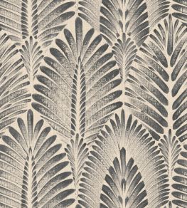 Alisio Wallpaper by Casamance Sable/anthracite
