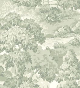Alnarp Wallpaper by Borastapeter Soft Green
