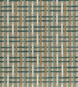 Altana Fabric by Nina Campbell Teal/Cinnamon Altana Fabric by Nina Campbell Teal/Cinnamon