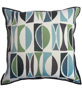 Amalfi Cushion 45 x 45cm by Maison Casamance Vert Turquoise Amalfi Cushion 45 x 45cm by Maison Casamance Vert Turquoise