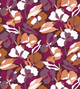 Amaryllis Wallpaper by Casamance Pourpre/Ambre Amaryllis Wallpaper by Casamance Pourpre/Ambre