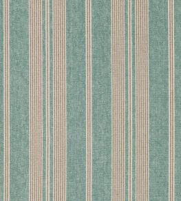 Amberley Stripe Fabric by Sanderson Mineral Blue Amberley Stripe Fabric by Sanderson Mineral Blue