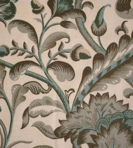 Amberley Fabric by Titley and Marr Walnut, Jade & Lichen Amberley Fabric by Titley and Marr Walnut, Jade & Lichen