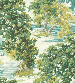 Ancient Canopy Wallpaper by Sanderson Sap Green Ancient Canopy Wallpaper by Sanderson Sap Green