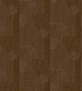 Andana Wallpaper by Tres Tintas Marron Andana Wallpaper by Tres Tintas Marron