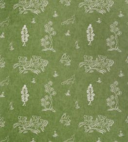 Friendly Folk Fabric by Andrew Martin Green