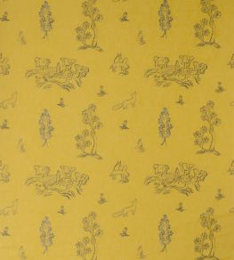 Friendly Folk Fabric by Andrew Martin Provencal Yellow