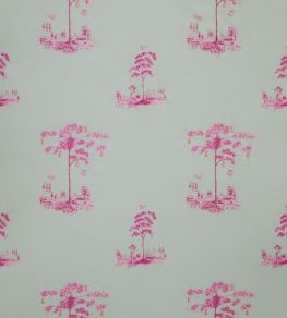 Travellers Tales Fabric by Andrew Martin Hot Pink