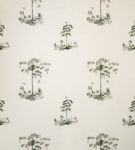 Travellers Tales Fabric by Andrew Martin Charcoal