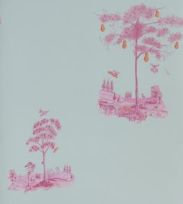 Pear Tree Wallpaper by Andrew Martin Sunset Pink