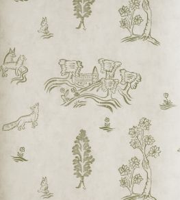 Wychwood Wallpaper by Andrew Martin Basil Green Wychwood Wallpaper by Andrew Martin Basil Green