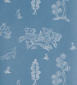 Wychwood Wallpaper by Andrew Martin Happy Blue Wychwood Wallpaper by Andrew Martin Happy Blue