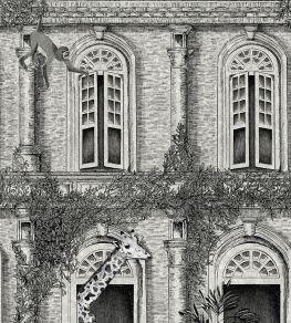 Animal Architecture Wallpaper by Brand McKenzie Architecture Grey Animal Architecture Wallpaper by Brand McKenzie Architecture Grey