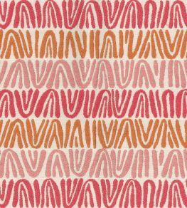Appledore Fabric by Nina Campbell Coral/Tangerine/Pink Appledore Fabric by Nina Campbell Coral/Tangerine/Pink