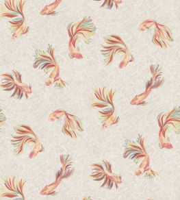 Aquaria Wallpaper by Osborne & Little Linen/Mandarin