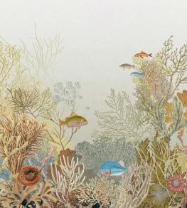 Aquarium Mural by Casadeco Beige Sepia Aquarium Mural by Casadeco Beige Sepia