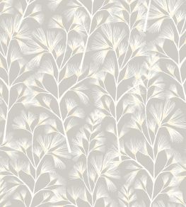 Arabella Wallpaper by Ohpopsi Grey Arabella Wallpaper by Ohpopsi Grey