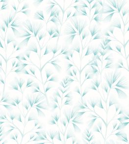 Arabella Wallpaper by Ohpopsi Teal Cream