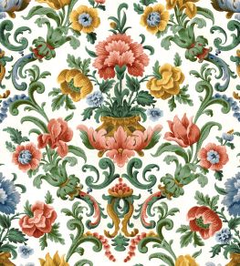 Aranjuez Damask Wallpaper by Coordonne Coral