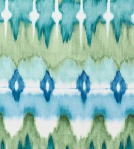 Arbor Ikat Fabric by Travers Teal Arbor Ikat Fabric by Travers Teal