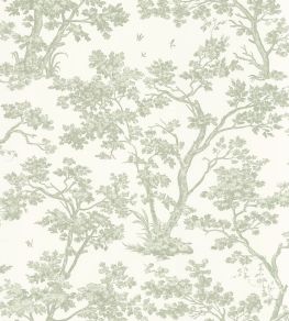 Arbre Wallpaper by Casadeco Vert Amande Arbre Wallpaper by Casadeco Vert Amande
