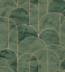 Arch Wallpaper by Borastapeter Emerald Sand Arch Wallpaper by Borastapeter Emerald Sand
