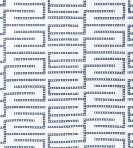 Architect Embroidery Fabric by Thibaut Blue Architect Embroidery Fabric by Thibaut Blue