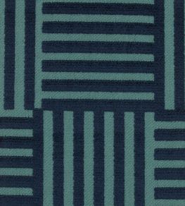 Archive Geo Fabric by Liberty Smalt Blue