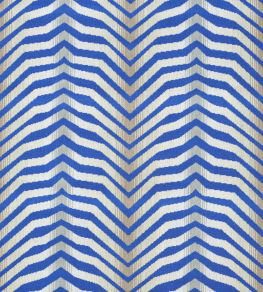 Arcure Epingle Fabric by Schumacher Cobalt Arcure Epingle Fabric by Schumacher Cobalt