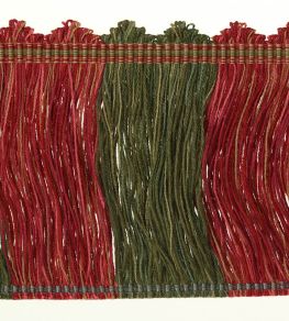 Arlington Cut Fringe Trimming by Colefax and Fowler Red/Green Arlington Cut Fringe Trimming by Colefax and Fowler Red/Green