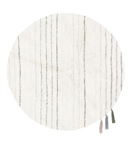 Arona Round Rug by Lorena Canals White