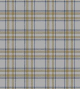 Arran Check Fabric by Arley House Silver