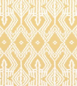 Asaka Ikat Fabric by Schumacher Buttercup Asaka Ikat Fabric by Schumacher Buttercup