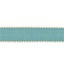 Asara Braid 15mm Trimming by Houles Aqua Asara Braid 15mm Trimming by Houles Aqua