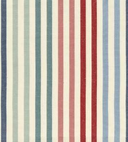 Ascot Stripe Fabric by Ian Mankin Reds