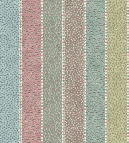 Asha Stripe Fabric by Lewis & Wood Pistachio Rose Asha Stripe Fabric by Lewis & Wood Pistachio Rose