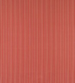 Asher Stripe Fabric by Jane Churchill Red Asher Stripe Fabric by Jane Churchill Red