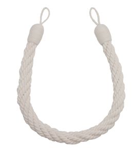 Aspen Cable Holdback Trimming by Samuel & Sons Snow Aspen Cable Holdback Trimming by Samuel & Sons Snow