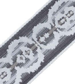 Aspen Ikat Border Trimming by Samuel & Sons River Rock Aspen Ikat Border Trimming by Samuel & Sons River Rock