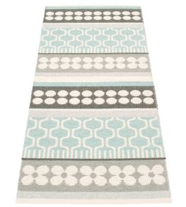 Asta Rug by Pappelina Pale Turquoise