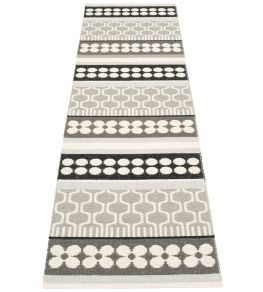 Asta Runner Rug by Pappelina Warm Grey