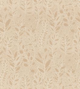Astragale Wallpaper by Casamance Sable