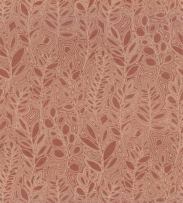 Astragale Wallpaper by Casamance Terracotta Astragale Wallpaper by Casamance Terracotta