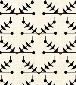 Atomic Trellis Fabric by Ottoline Black