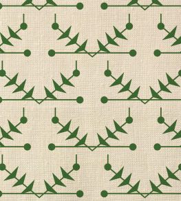 Atomic Trellis Fabric by Ottoline Green Atomic Trellis Fabric by Ottoline Green